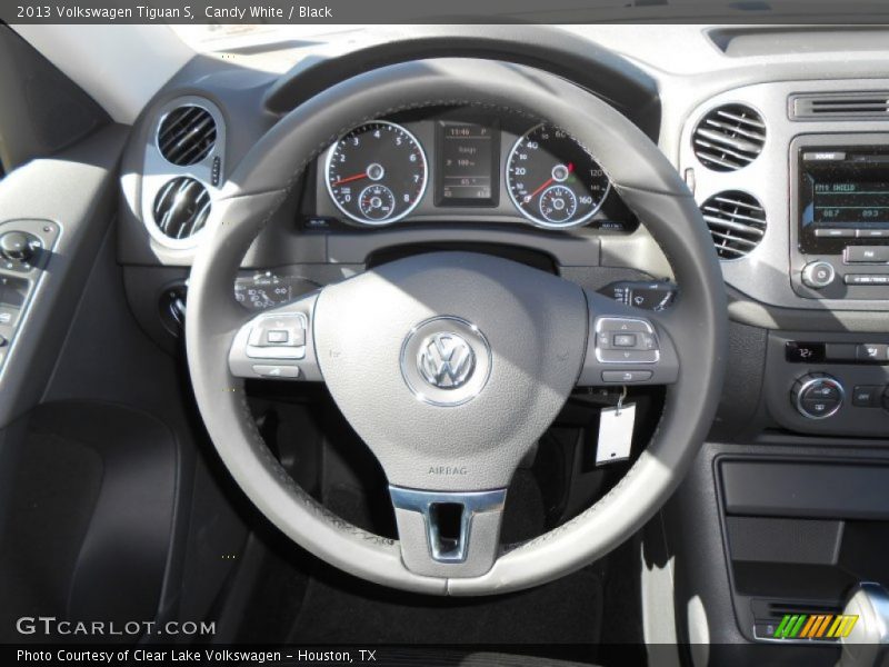 Candy White / Black 2013 Volkswagen Tiguan S
