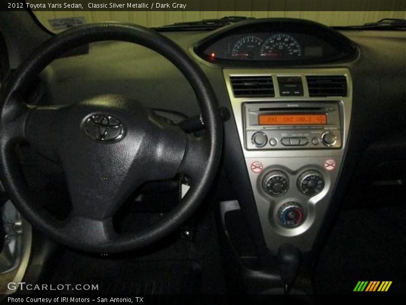 Classic Silver Metallic / Dark Gray 2012 Toyota Yaris Sedan