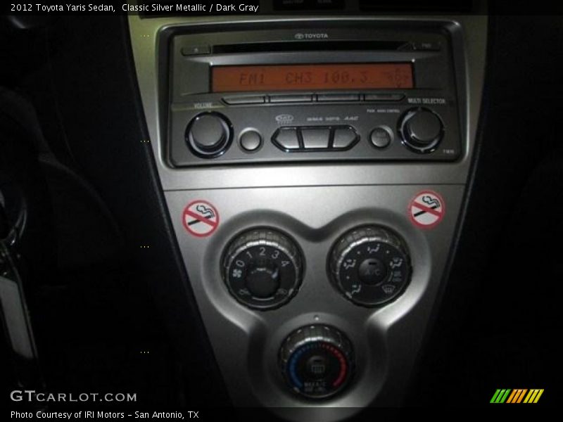 Classic Silver Metallic / Dark Gray 2012 Toyota Yaris Sedan