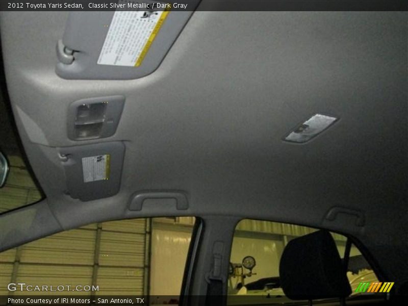 Classic Silver Metallic / Dark Gray 2012 Toyota Yaris Sedan