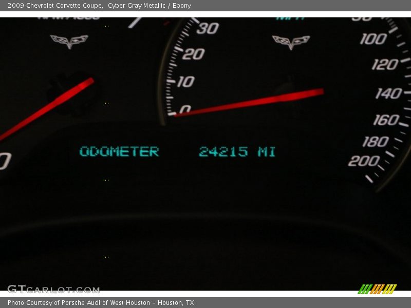 Cyber Gray Metallic / Ebony 2009 Chevrolet Corvette Coupe