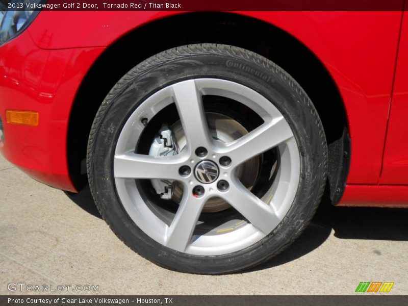 Tornado Red / Titan Black 2013 Volkswagen Golf 2 Door