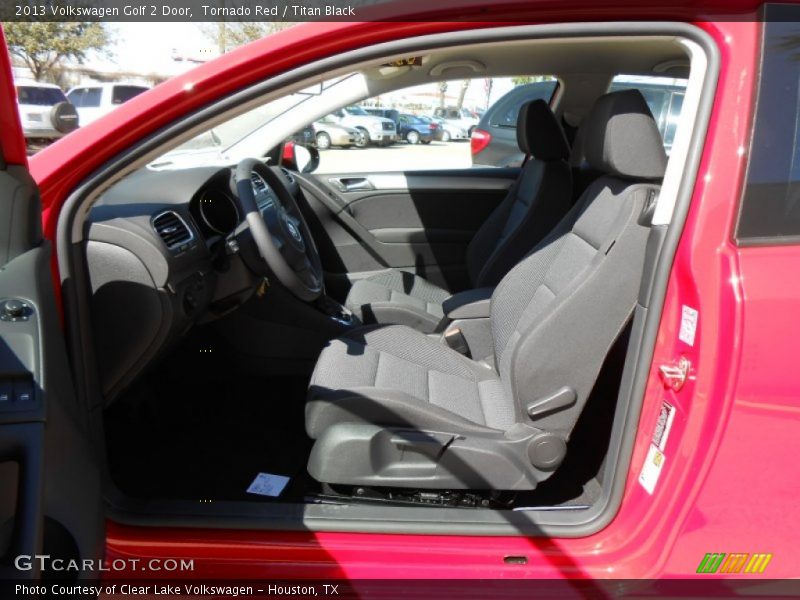 Tornado Red / Titan Black 2013 Volkswagen Golf 2 Door