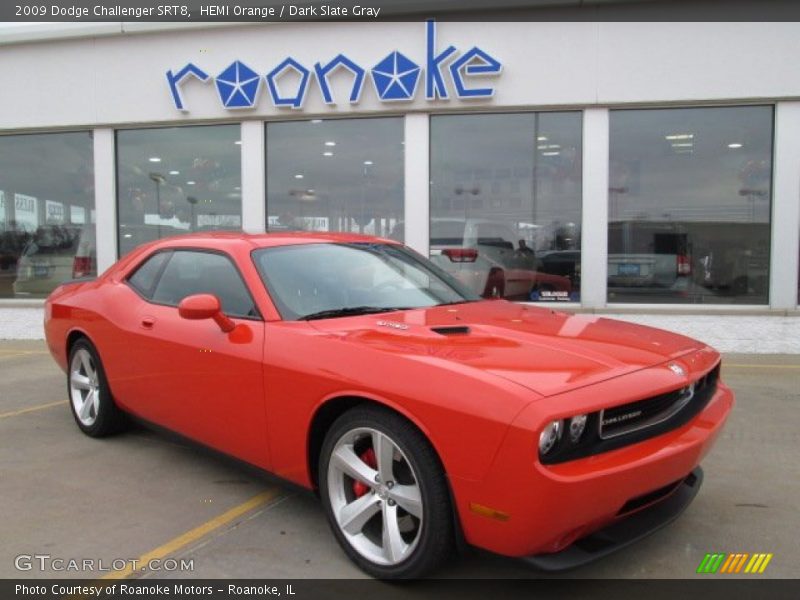 HEMI Orange / Dark Slate Gray 2009 Dodge Challenger SRT8