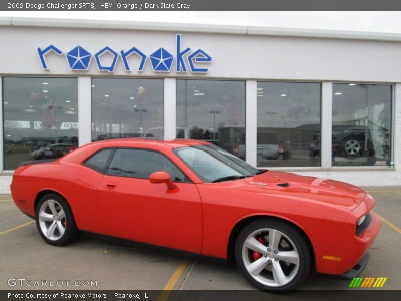 HEMI Orange / Dark Slate Gray 2009 Dodge Challenger SRT8