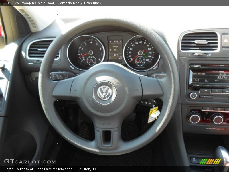 Tornado Red / Titan Black 2013 Volkswagen Golf 2 Door