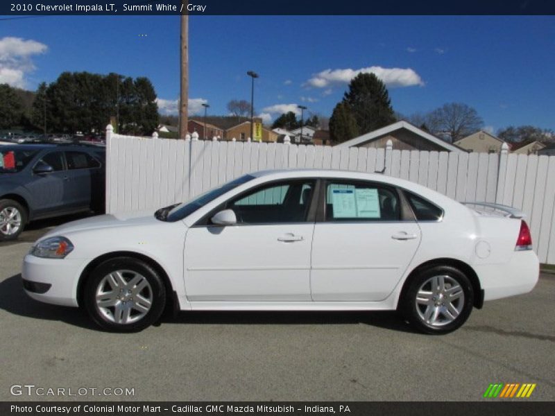 Summit White / Gray 2010 Chevrolet Impala LT