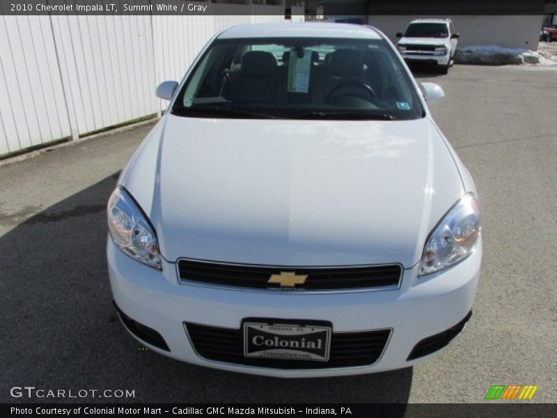 Summit White / Gray 2010 Chevrolet Impala LT