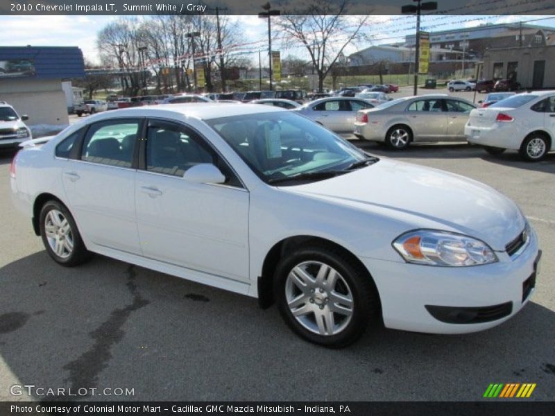 Summit White / Gray 2010 Chevrolet Impala LT