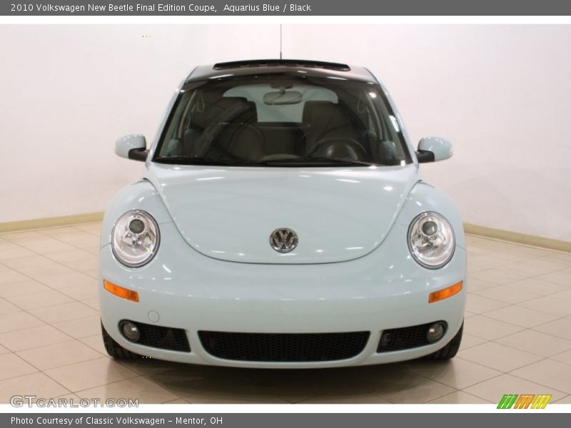 Aquarius Blue / Black 2010 Volkswagen New Beetle Final Edition Coupe
