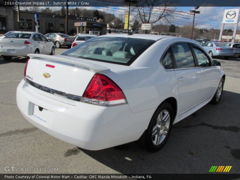 Summit White / Gray 2010 Chevrolet Impala LT