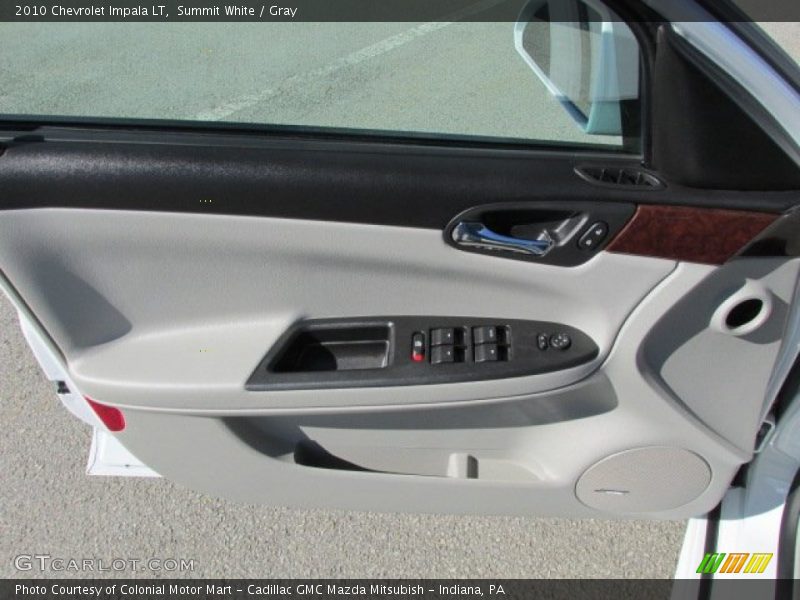 Summit White / Gray 2010 Chevrolet Impala LT