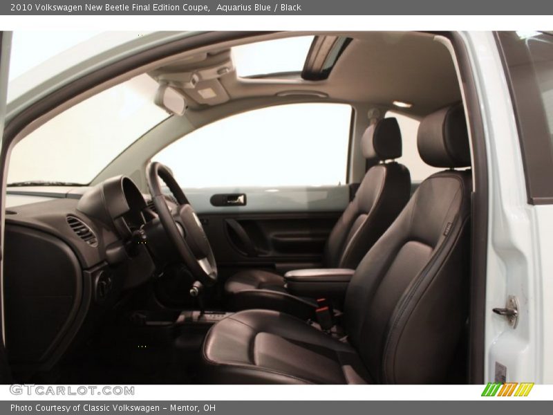 Aquarius Blue / Black 2010 Volkswagen New Beetle Final Edition Coupe