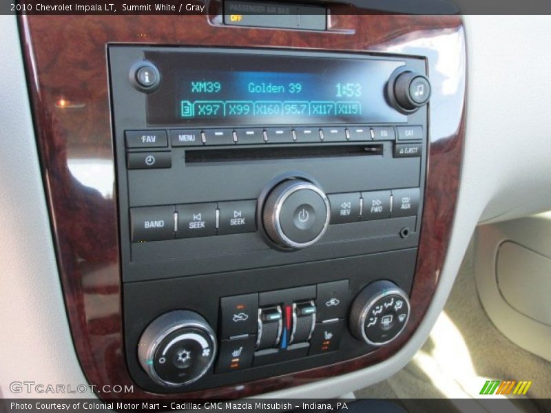 Summit White / Gray 2010 Chevrolet Impala LT