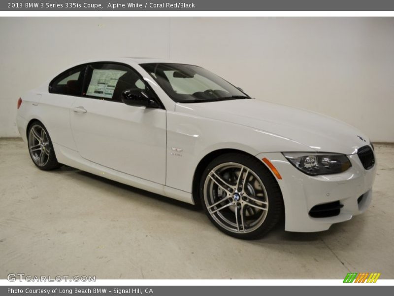 Alpine White / Coral Red/Black 2013 BMW 3 Series 335is Coupe