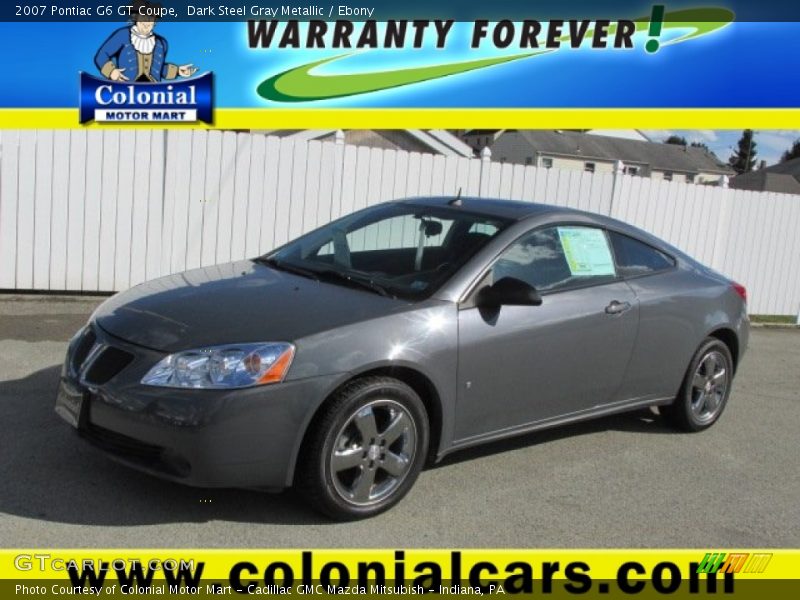 Dark Steel Gray Metallic / Ebony 2007 Pontiac G6 GT Coupe