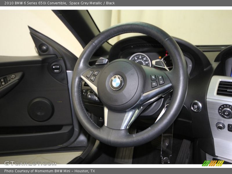 Space Grey Metallic / Black 2010 BMW 6 Series 650i Convertible