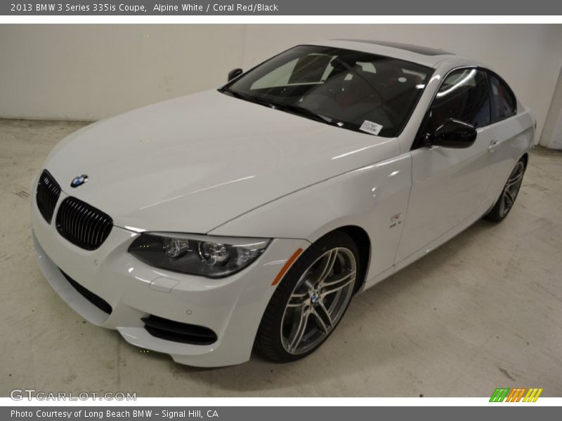 Alpine White / Coral Red/Black 2013 BMW 3 Series 335is Coupe