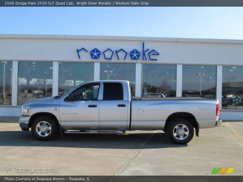 Bright Silver Metallic / Medium Slate Gray 2006 Dodge Ram 3500 SLT Quad Cab