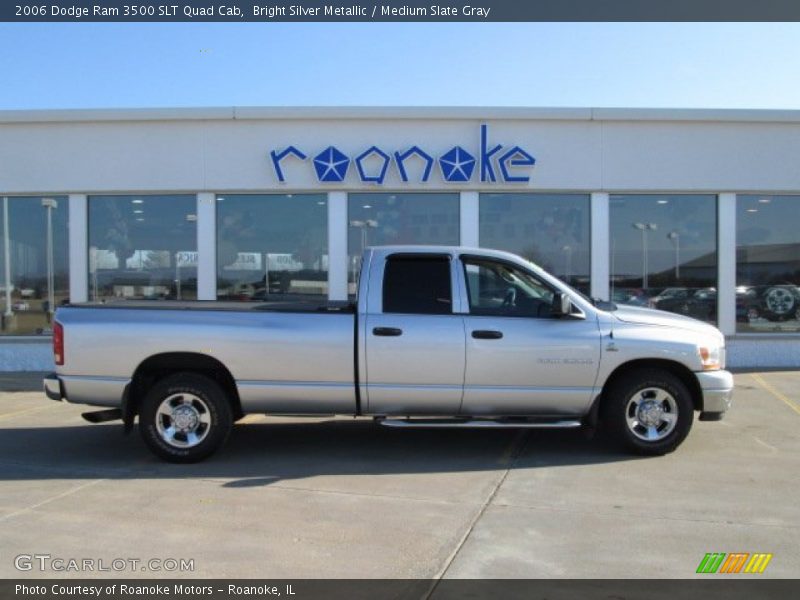 Bright Silver Metallic / Medium Slate Gray 2006 Dodge Ram 3500 SLT Quad Cab