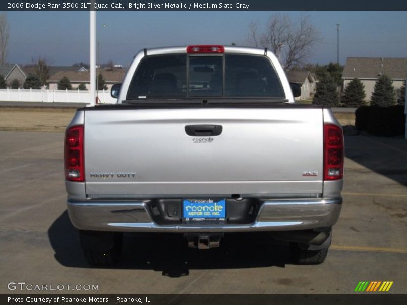 Bright Silver Metallic / Medium Slate Gray 2006 Dodge Ram 3500 SLT Quad Cab