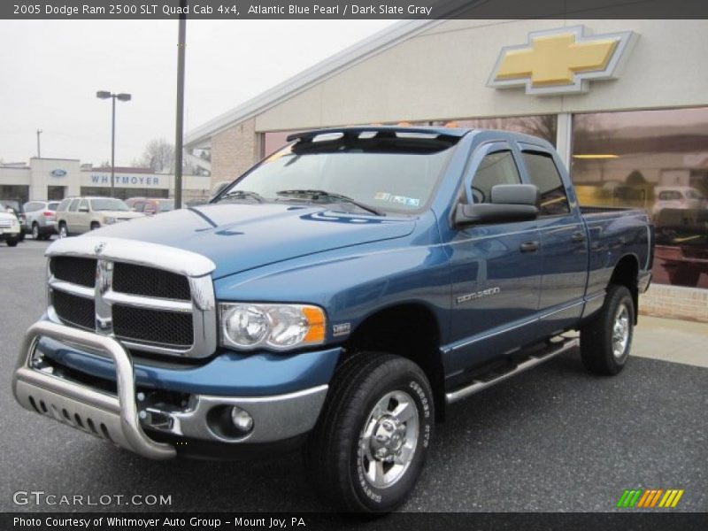 Atlantic Blue Pearl / Dark Slate Gray 2005 Dodge Ram 2500 SLT Quad Cab 4x4