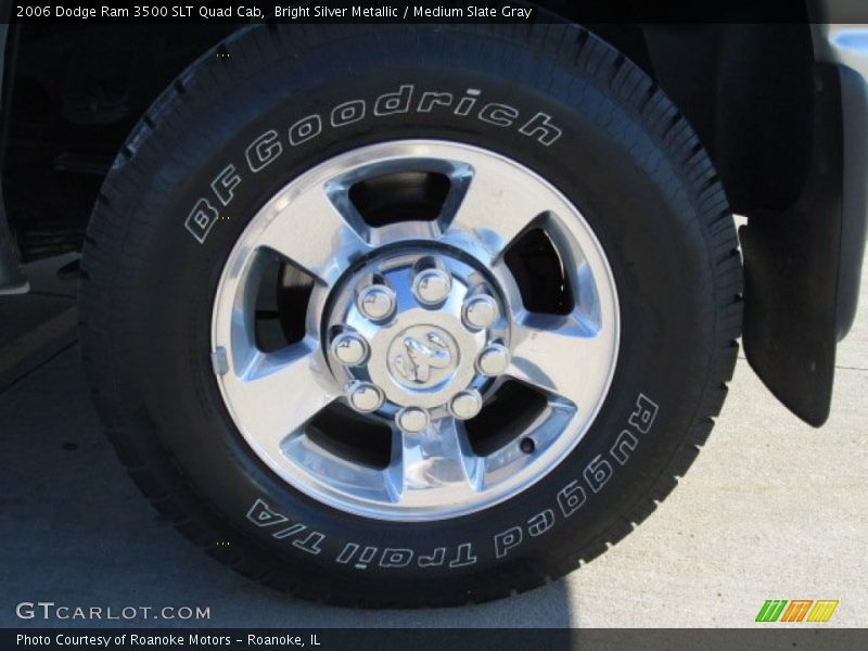 Bright Silver Metallic / Medium Slate Gray 2006 Dodge Ram 3500 SLT Quad Cab