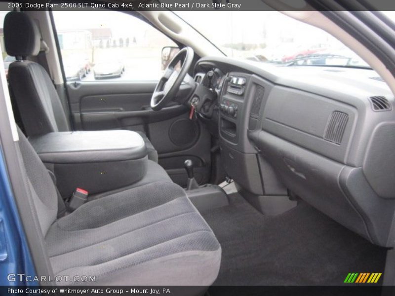 Atlantic Blue Pearl / Dark Slate Gray 2005 Dodge Ram 2500 SLT Quad Cab 4x4