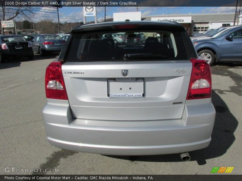 Bright Silver Metallic / Dark Slate Gray/Blue 2008 Dodge Caliber R/T AWD