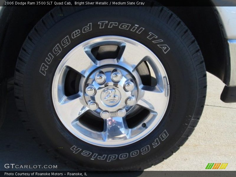 Bright Silver Metallic / Medium Slate Gray 2006 Dodge Ram 3500 SLT Quad Cab