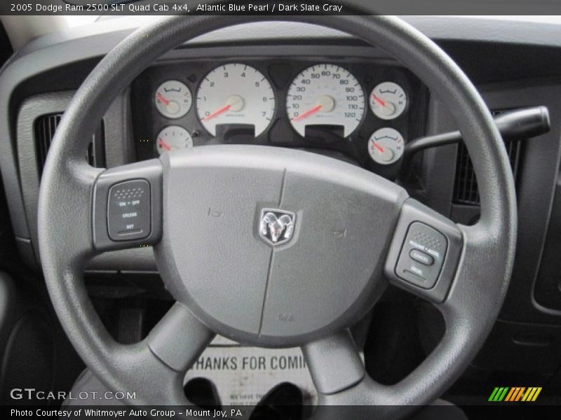 Atlantic Blue Pearl / Dark Slate Gray 2005 Dodge Ram 2500 SLT Quad Cab 4x4
