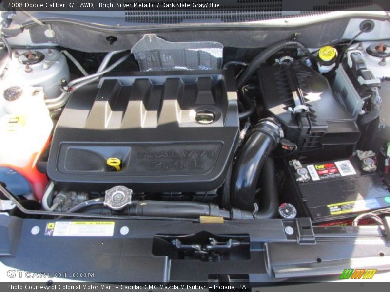 Bright Silver Metallic / Dark Slate Gray/Blue 2008 Dodge Caliber R/T AWD