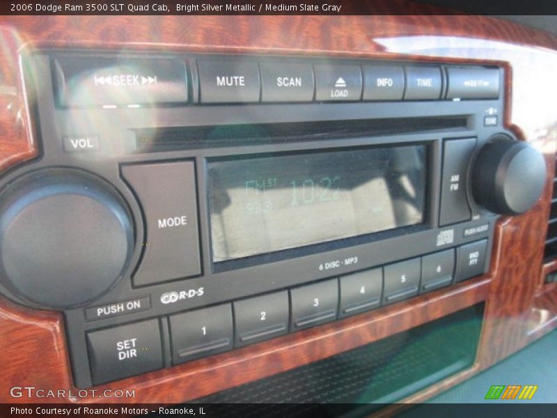 Audio System of 2006 Ram 3500 SLT Quad Cab