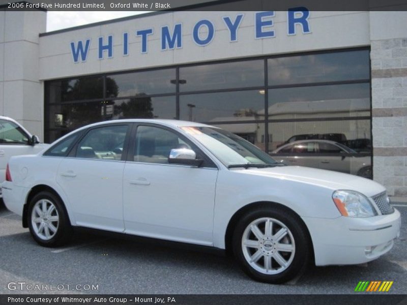 Oxford White / Black 2006 Ford Five Hundred Limited