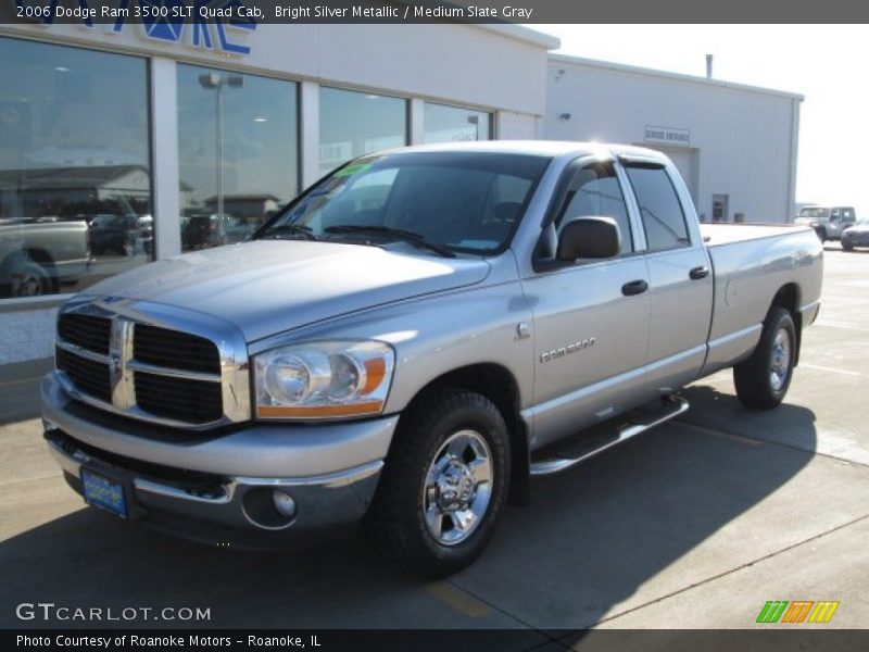 Bright Silver Metallic / Medium Slate Gray 2006 Dodge Ram 3500 SLT Quad Cab