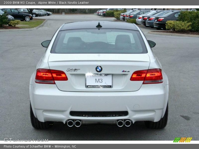 Alpine White / Black Novillo Leather 2009 BMW M3 Coupe