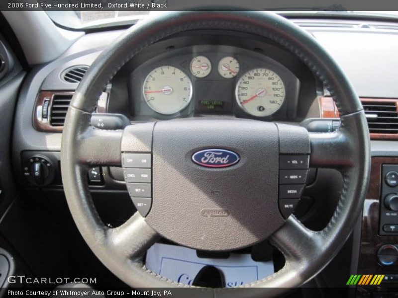 Oxford White / Black 2006 Ford Five Hundred Limited