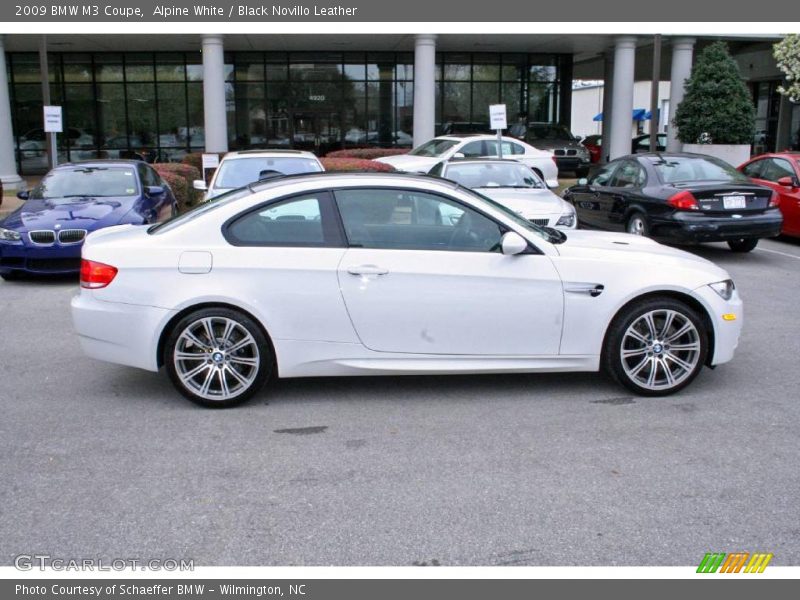 Alpine White / Black Novillo Leather 2009 BMW M3 Coupe