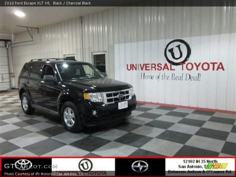 Black / Charcoal Black 2010 Ford Escape XLT V6