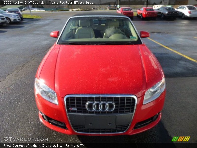 Misano Red Pearl Effect / Beige 2009 Audi A4 2.0T Cabriolet