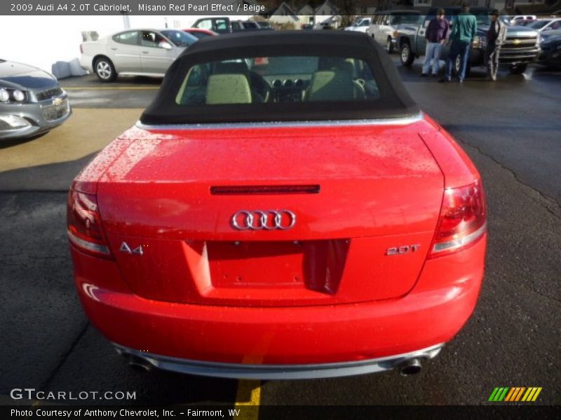 Misano Red Pearl Effect / Beige 2009 Audi A4 2.0T Cabriolet
