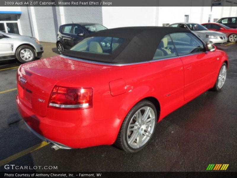 Misano Red Pearl Effect / Beige 2009 Audi A4 2.0T Cabriolet