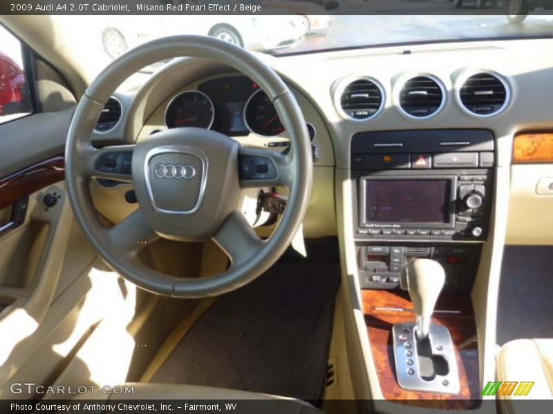 Misano Red Pearl Effect / Beige 2009 Audi A4 2.0T Cabriolet