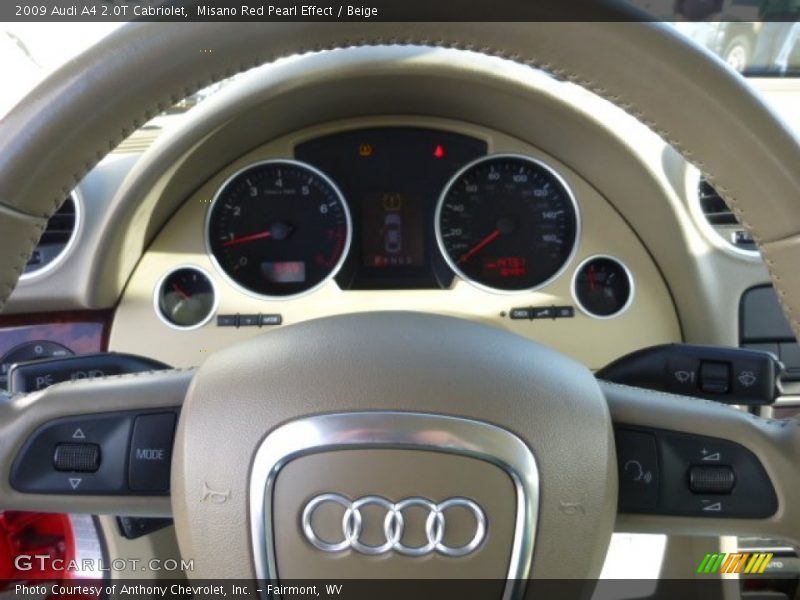 Misano Red Pearl Effect / Beige 2009 Audi A4 2.0T Cabriolet