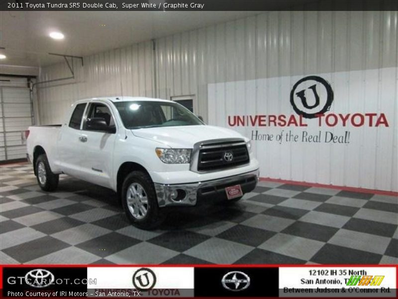 Super White / Graphite Gray 2011 Toyota Tundra SR5 Double Cab