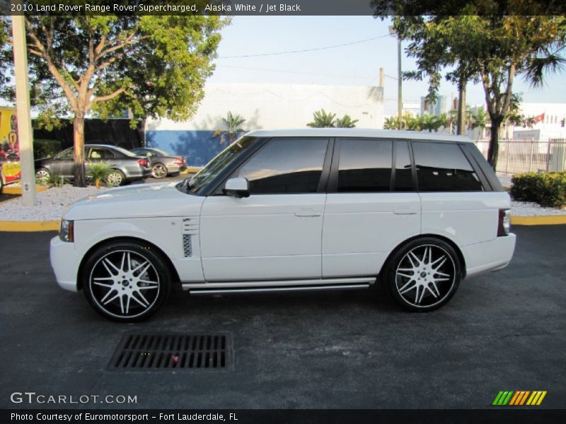 Alaska White / Jet Black 2010 Land Rover Range Rover Supercharged