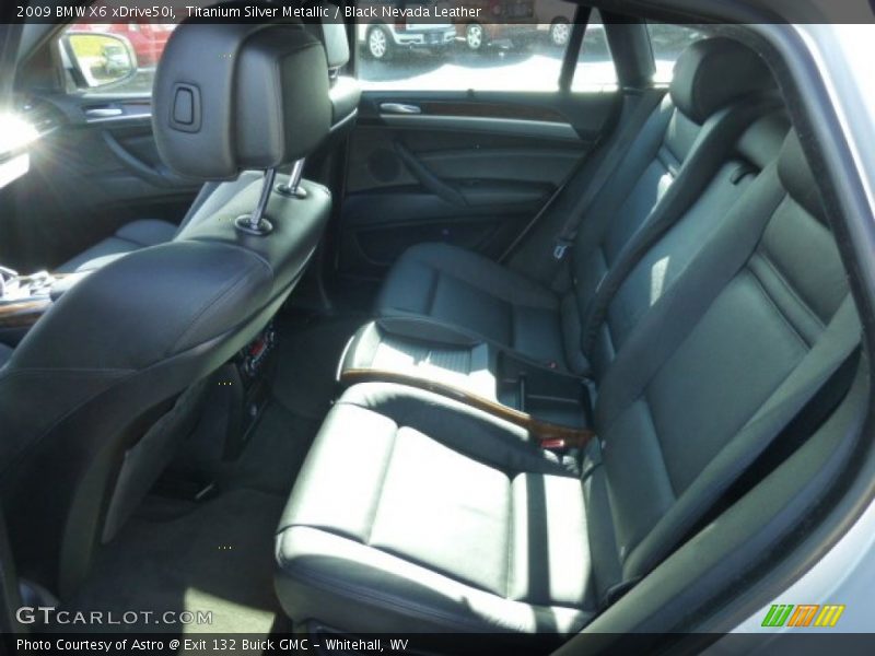 Titanium Silver Metallic / Black Nevada Leather 2009 BMW X6 xDrive50i