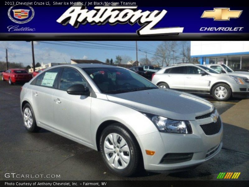 Silver Ice Metallic / Jet Black/Medium Titanium 2013 Chevrolet Cruze LS