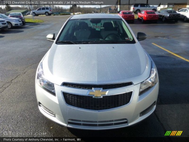 Silver Ice Metallic / Jet Black/Medium Titanium 2013 Chevrolet Cruze LS