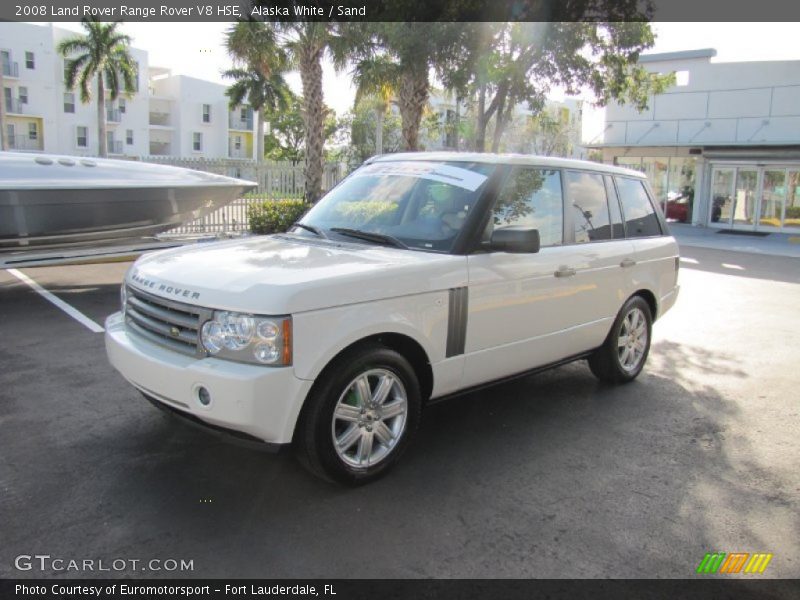 Alaska White / Sand 2008 Land Rover Range Rover V8 HSE